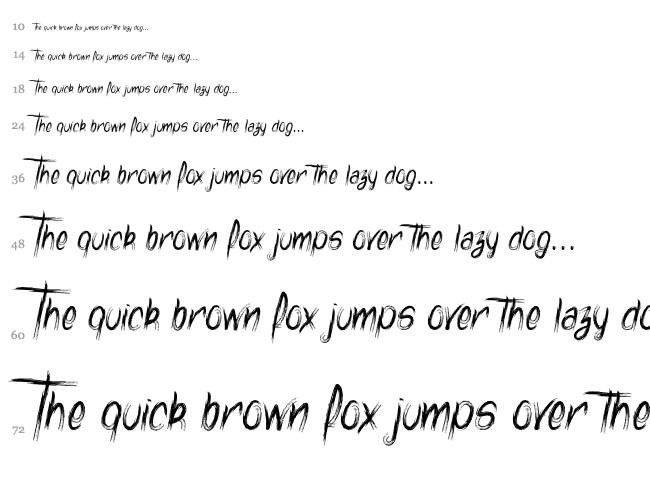 Watch Out font waterfall